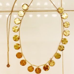 Gorjana Chloe large coin adjustable necklace